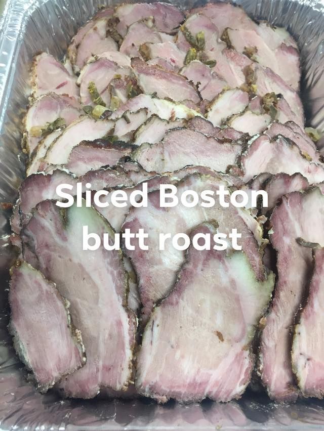 Sliced boston butt