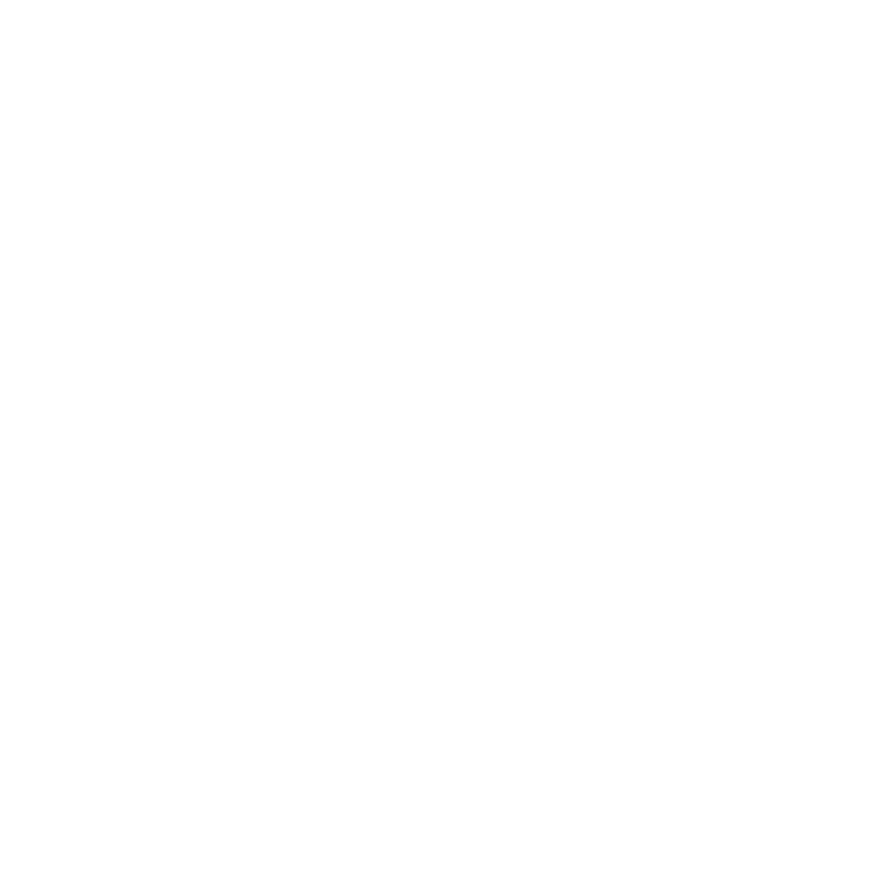 A pink and white striped letter m on a white background.