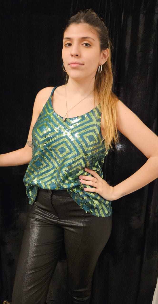 Noche importada verde Talle M