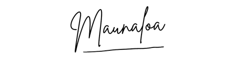 Logotipo de Maunafoa en cursiva negra.