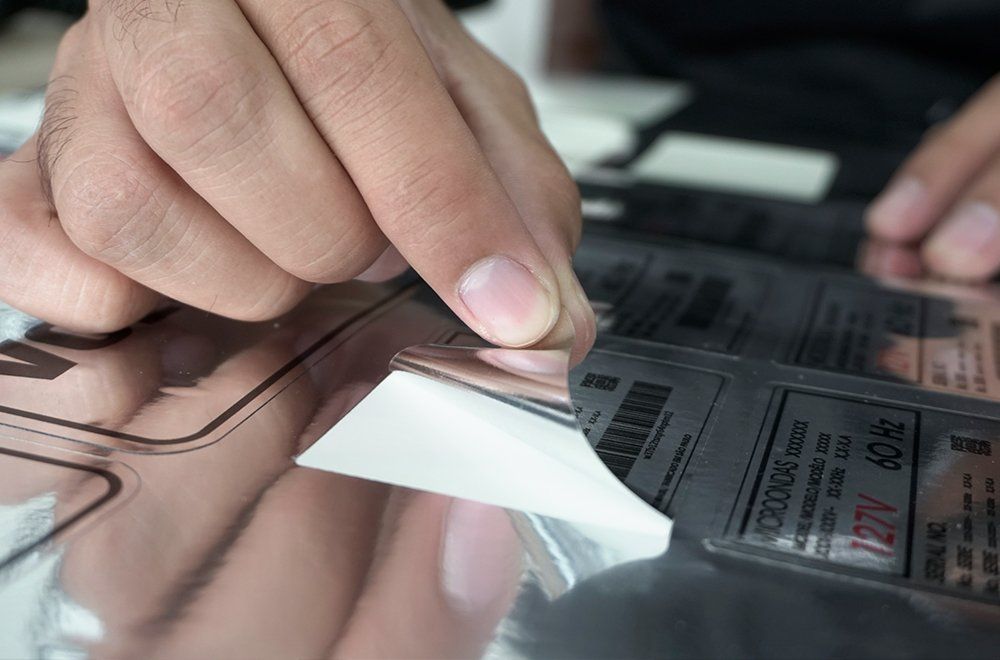 Etiqueta Poliester Prata Imprimax