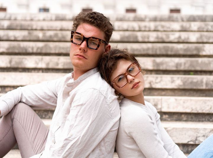couple with glasses