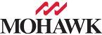 Mohawk logo with red wavy design above the word