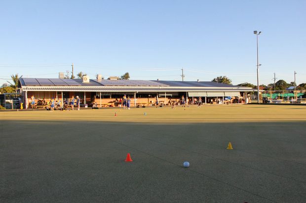 Burnett Bowls Members During Bowls Game