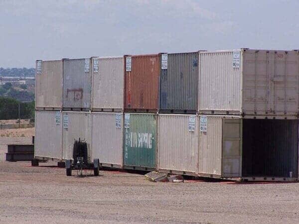 Storage Containers with Forklift - Storage Unit Homes in Albuquerque, NM