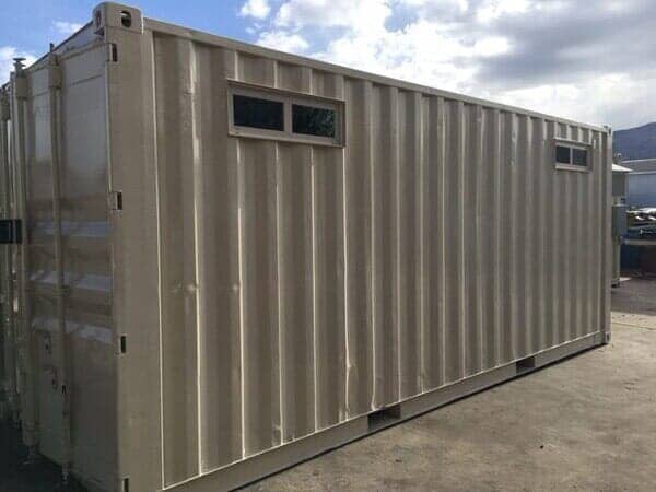 Storage Container with Two Exhaust Window - Storage Unit Homes in Albuquerque, NM