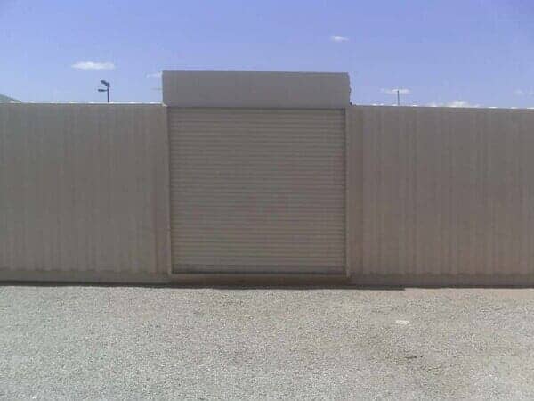Exterior of Large Storage Container with One Roll Up Door - Storage Unit Homes in Albuquerque, NM