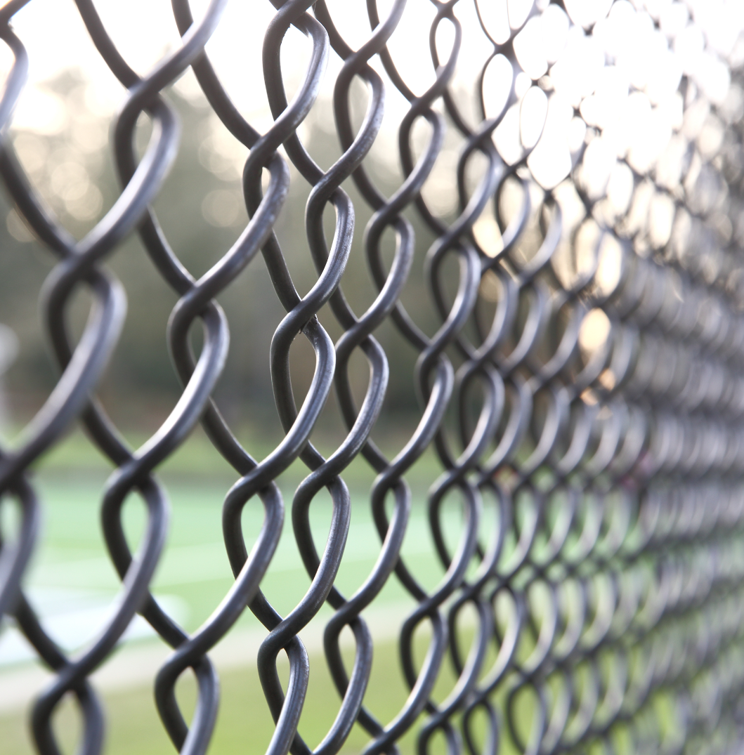 An image of a chain link fence in Morrisville, NC