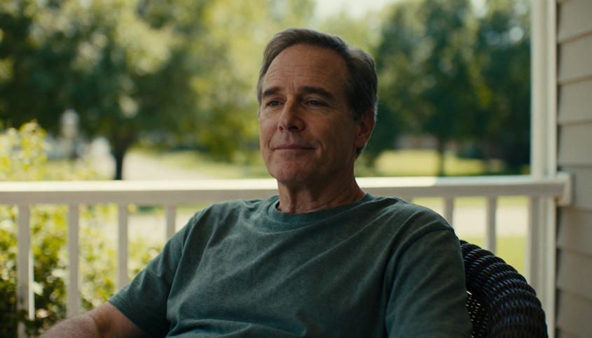 A client in Nichols Hills feeling calmer and more open at home during a remote hypnosis session