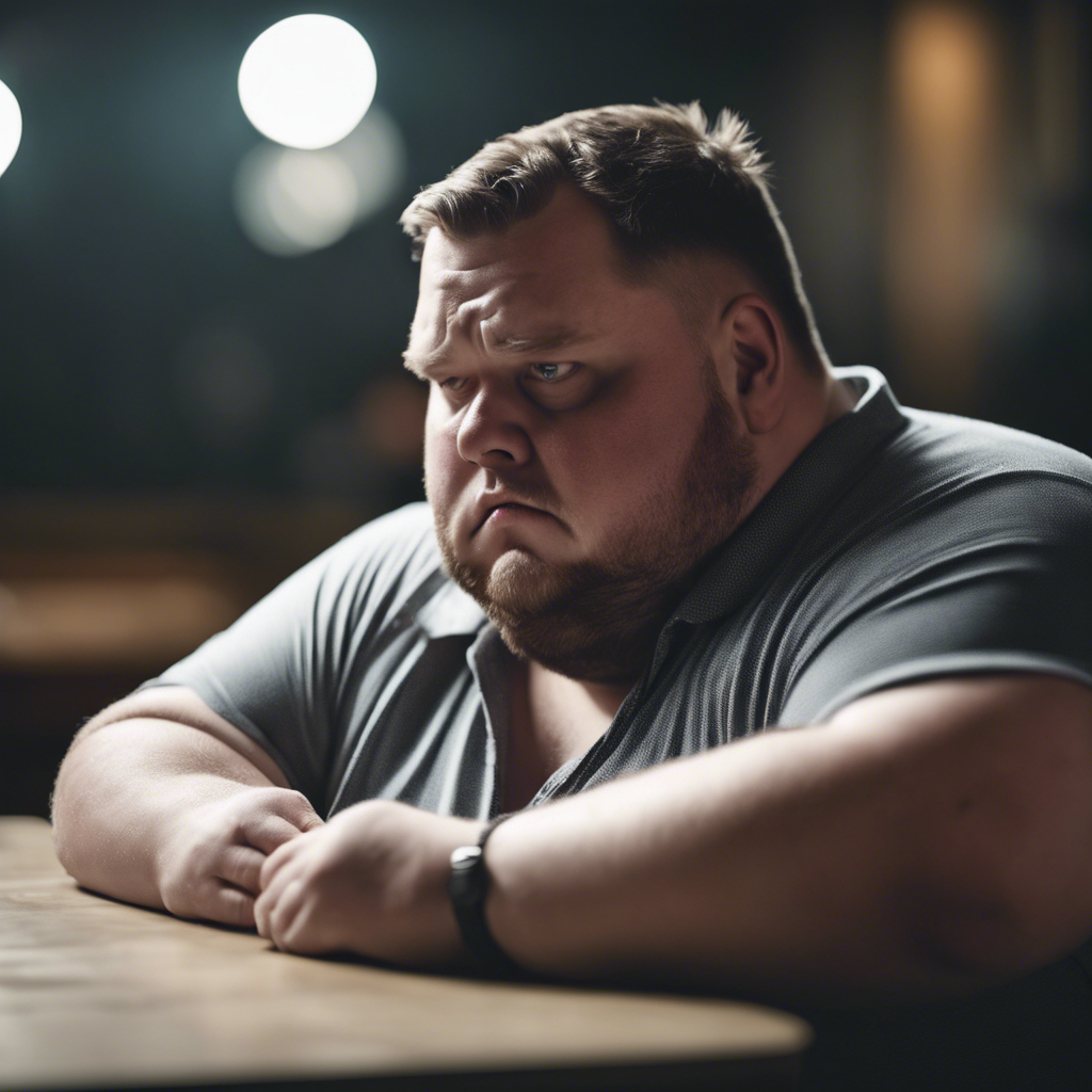 A heavy set man who appears depressed and wants to lose weight