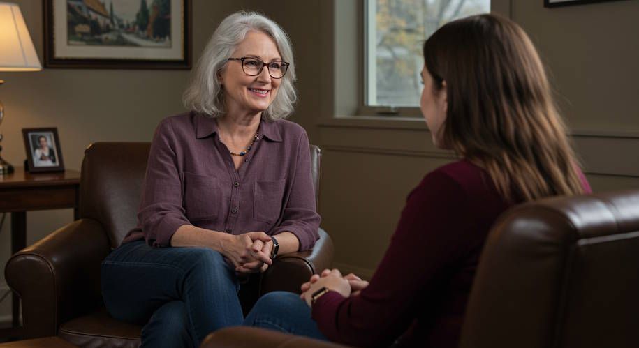 hypnotherapy session with our hypnotherapist and her patient in oklahoma city office