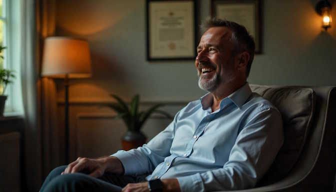 man in his 40s surprised that hypnotherapy worked for him in oklahoma city