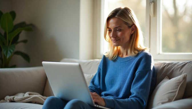 Oklahoma City parent engaging in telehealth hypnotherapy session @ for ADHD 