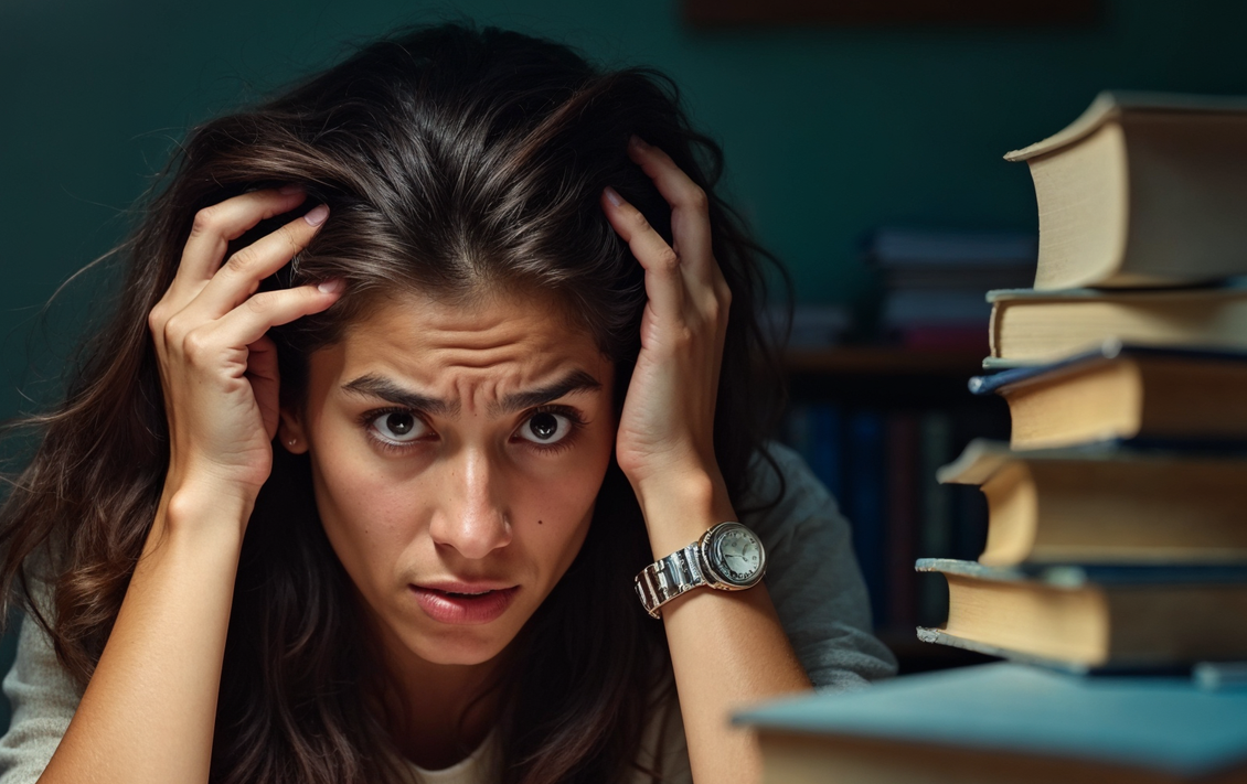 woman dealing with anxiety and stress  is overwhelmed and dealing with a panic attack in OKC