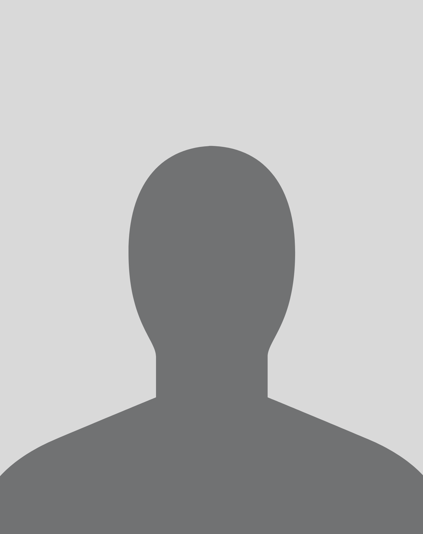 Gray generic user silhouette icon on a light gray background