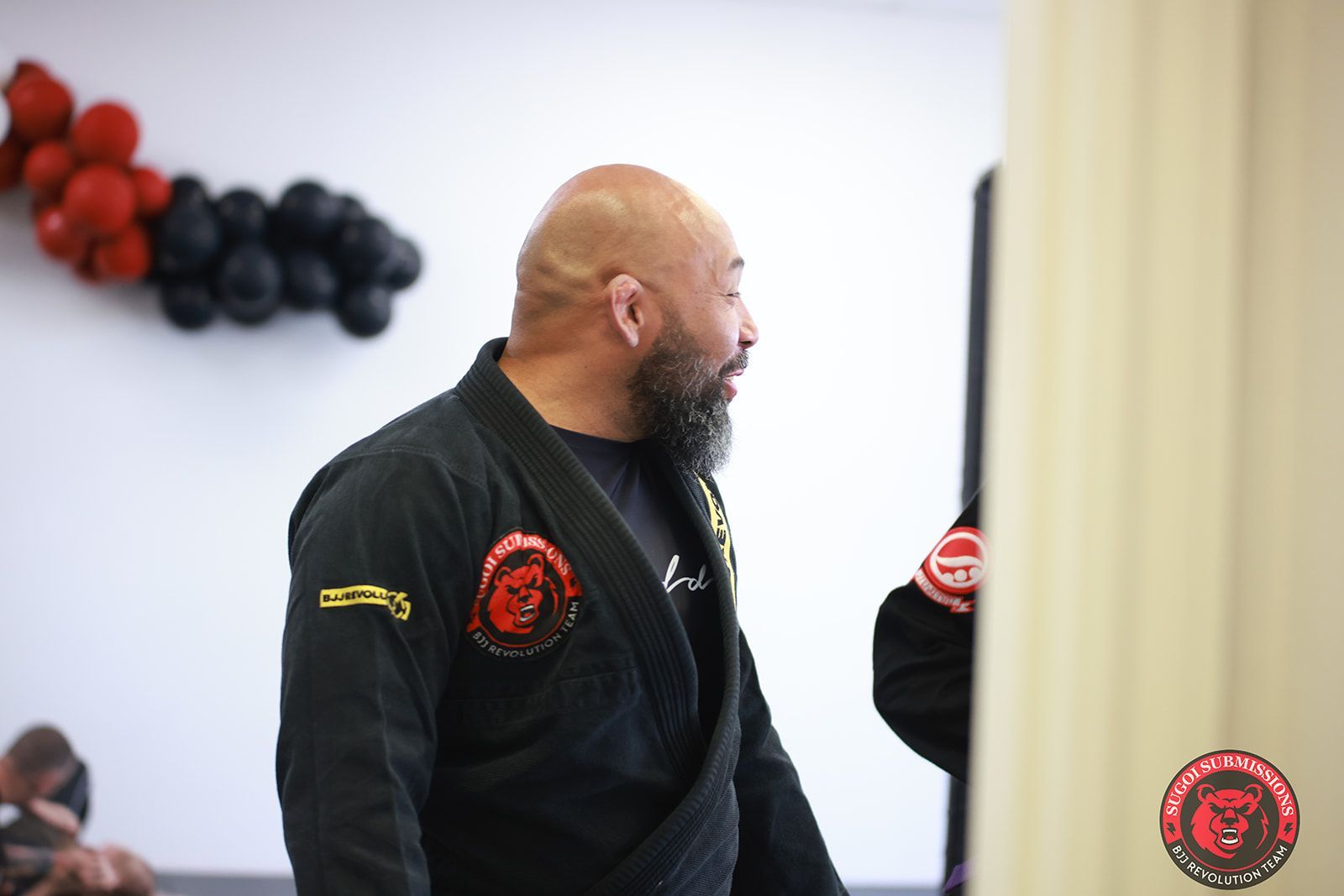 Adults drilling Brazilian Jiu-Jitsu at Sugoi Submission in Corpus Christi, Texas for stress relief.