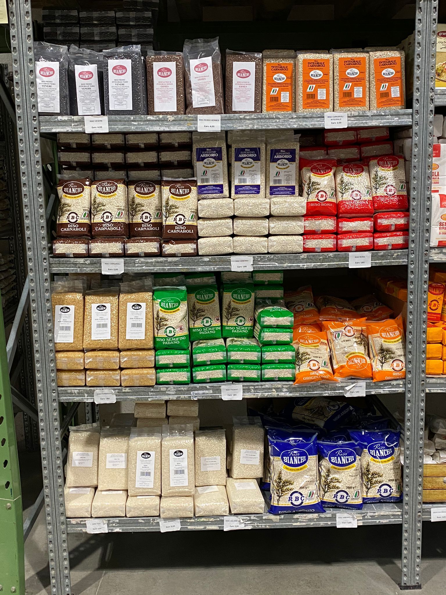 scaffale riso Bianchi