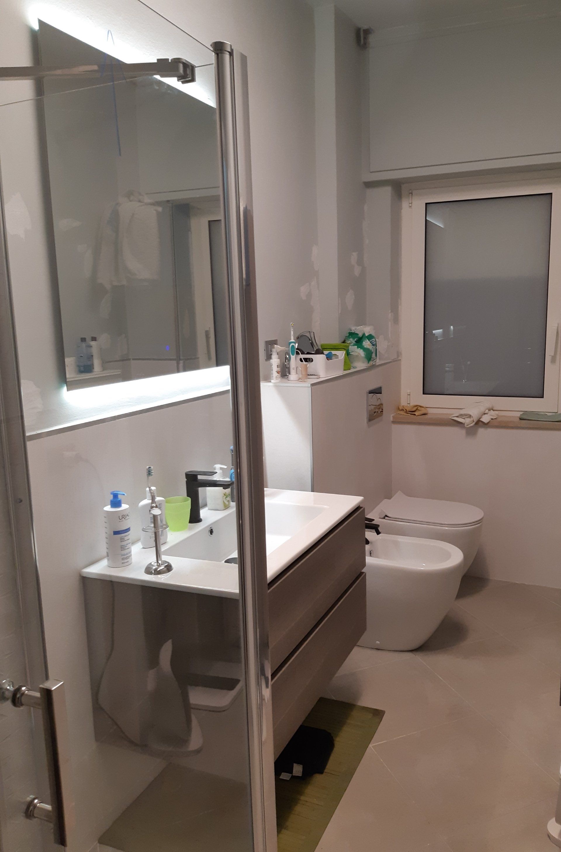 bagno visto lateralmente