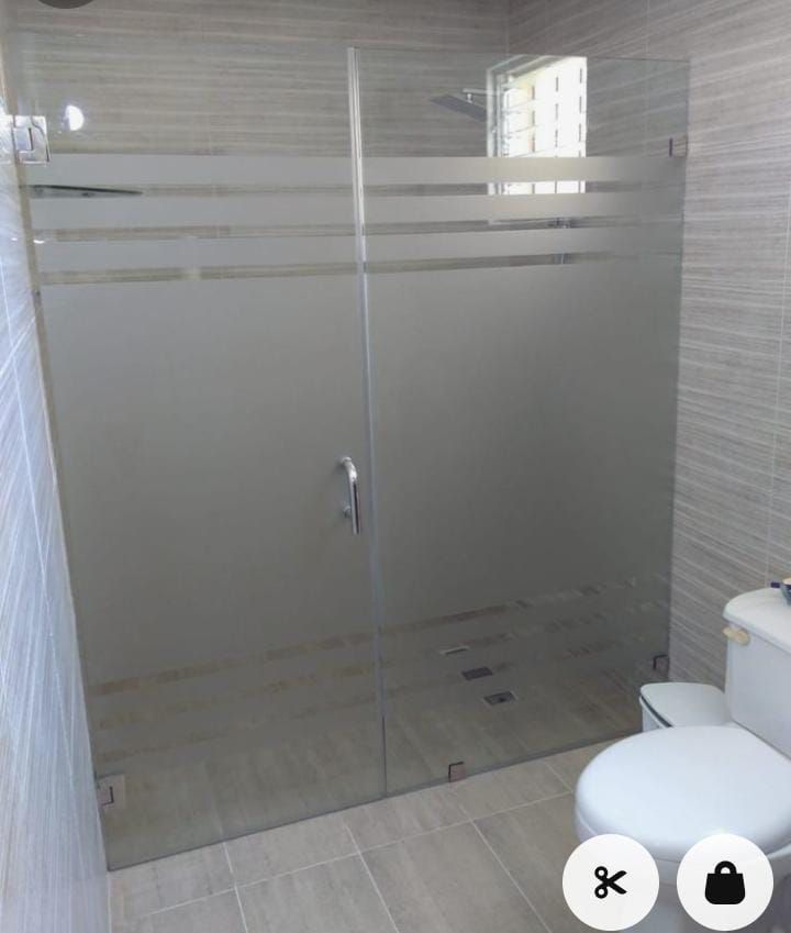 Cancel para baño de cristal templado