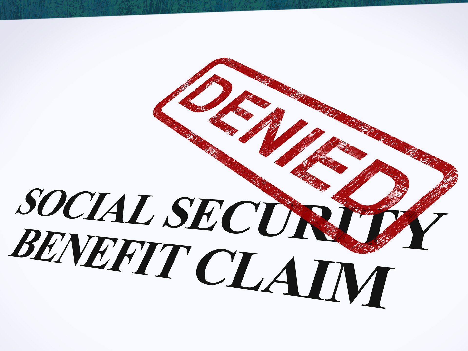 A social security benefit claim has been denied