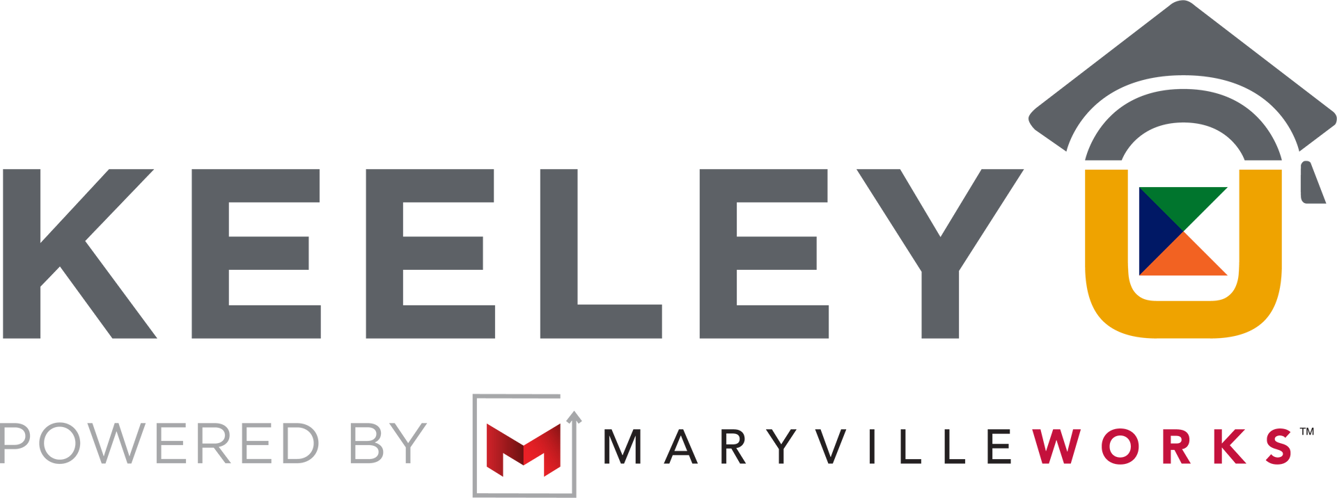 The keeley logo is powered by maryvilleworks