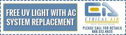 A coupon for free uv light with ac system replacement