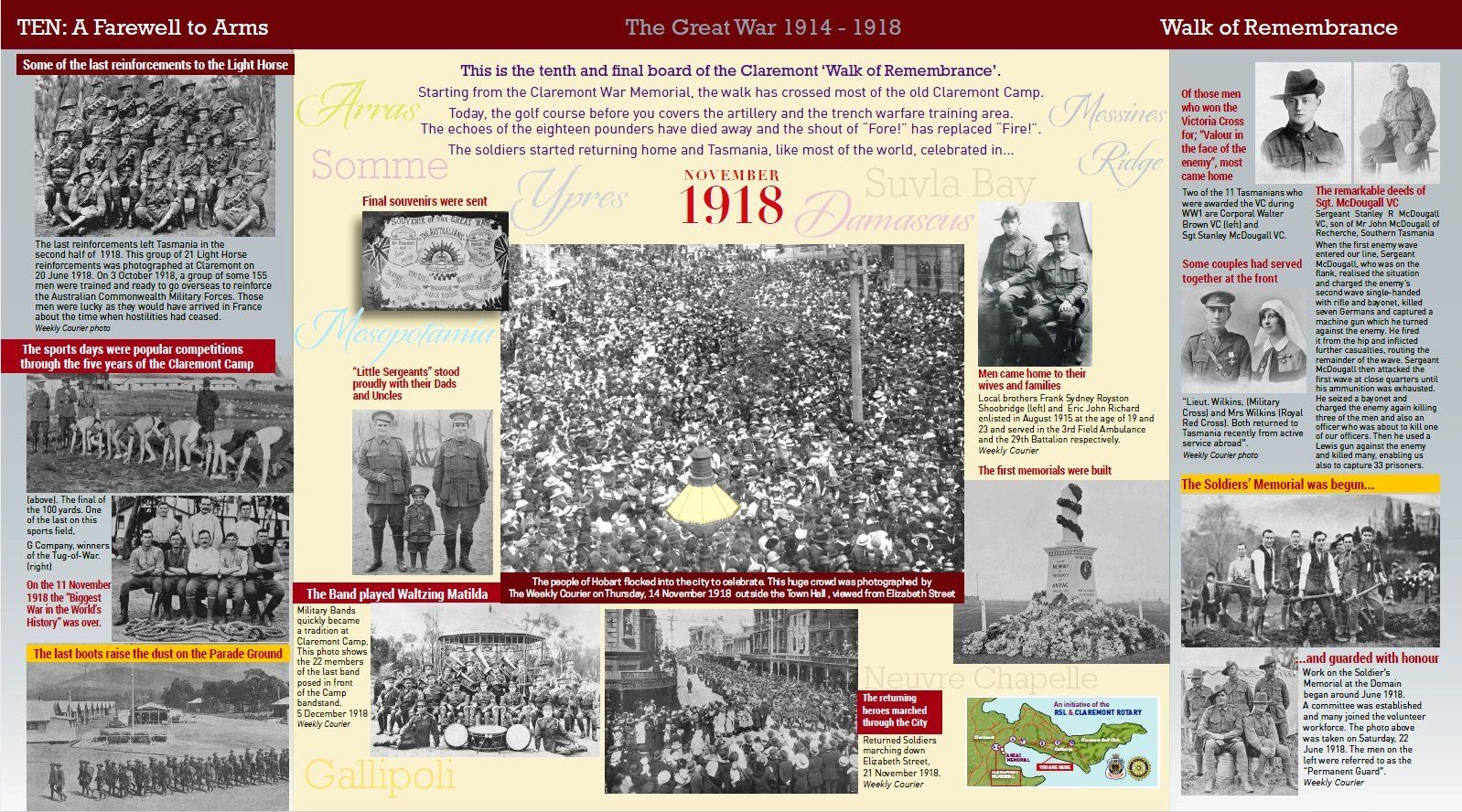 A Farewell To Arms - Claremont RSL