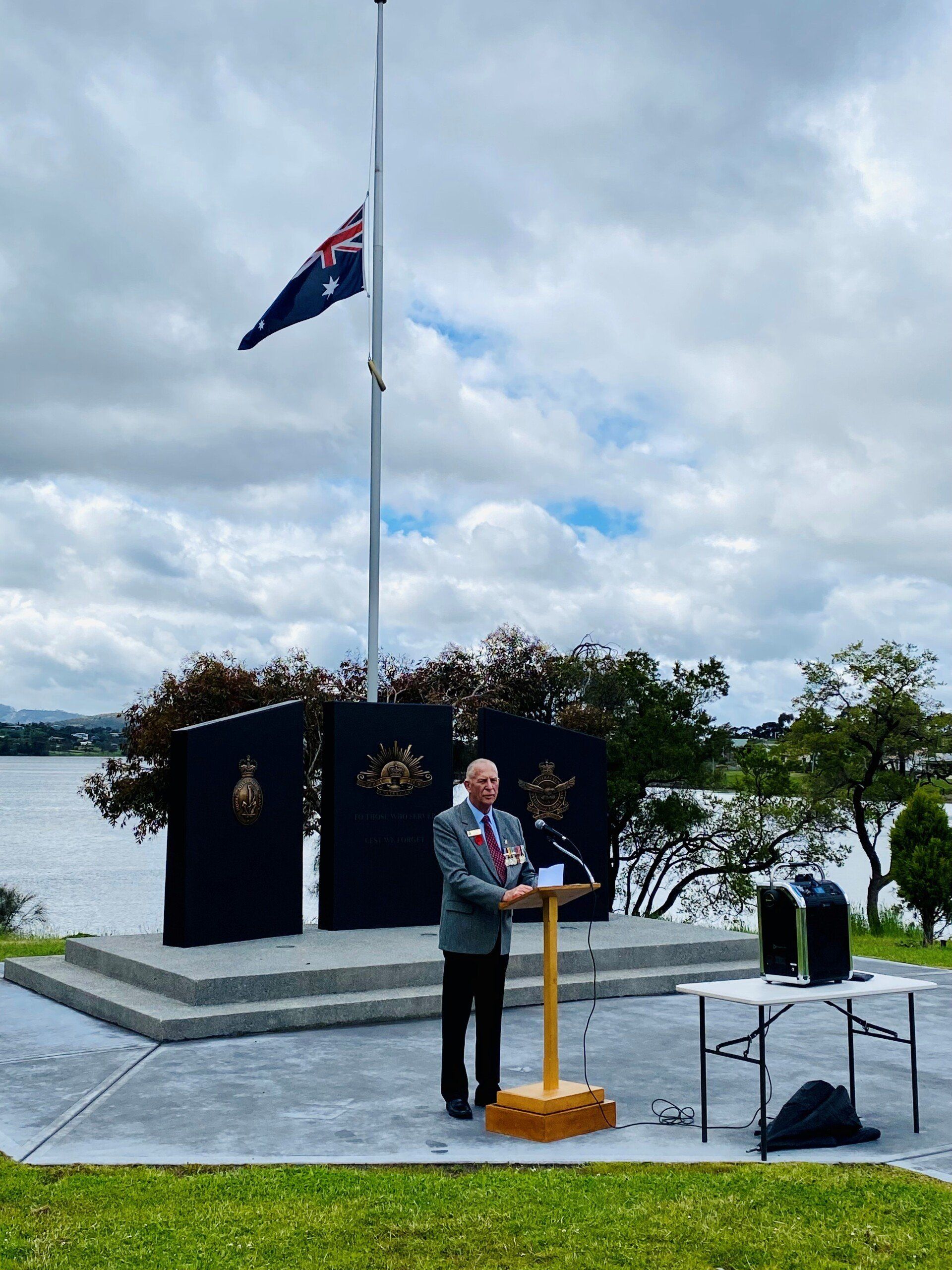 Paul At The Claremont Memorial On Remembrance Day 2021 - Claremont, TAS - Claremont RSL