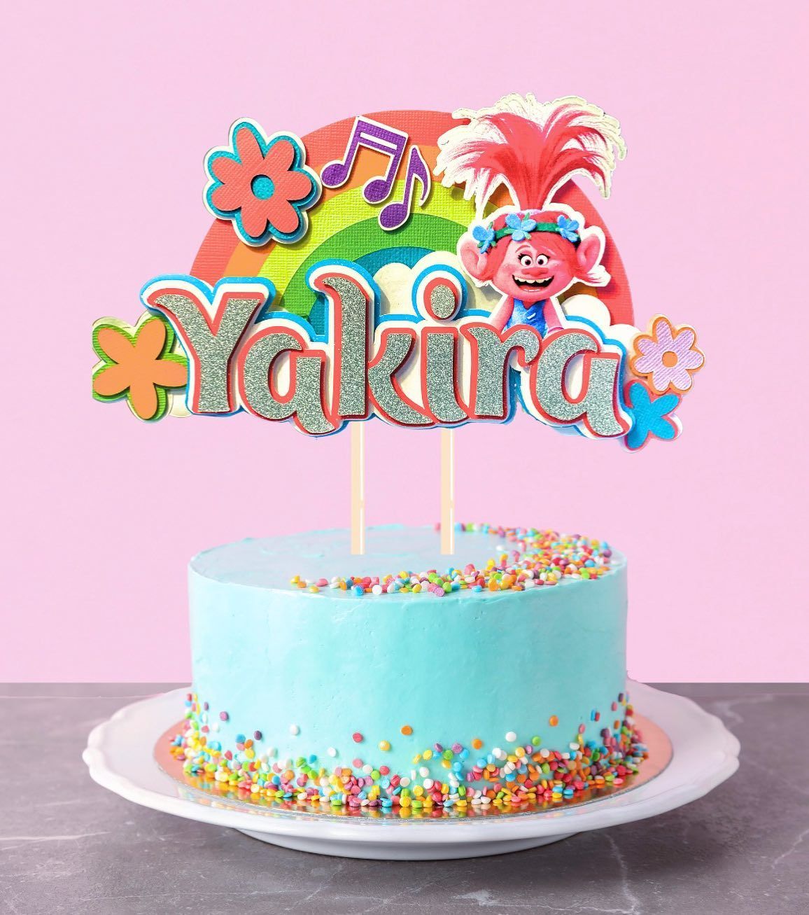 Trollz Themed Cake Topper