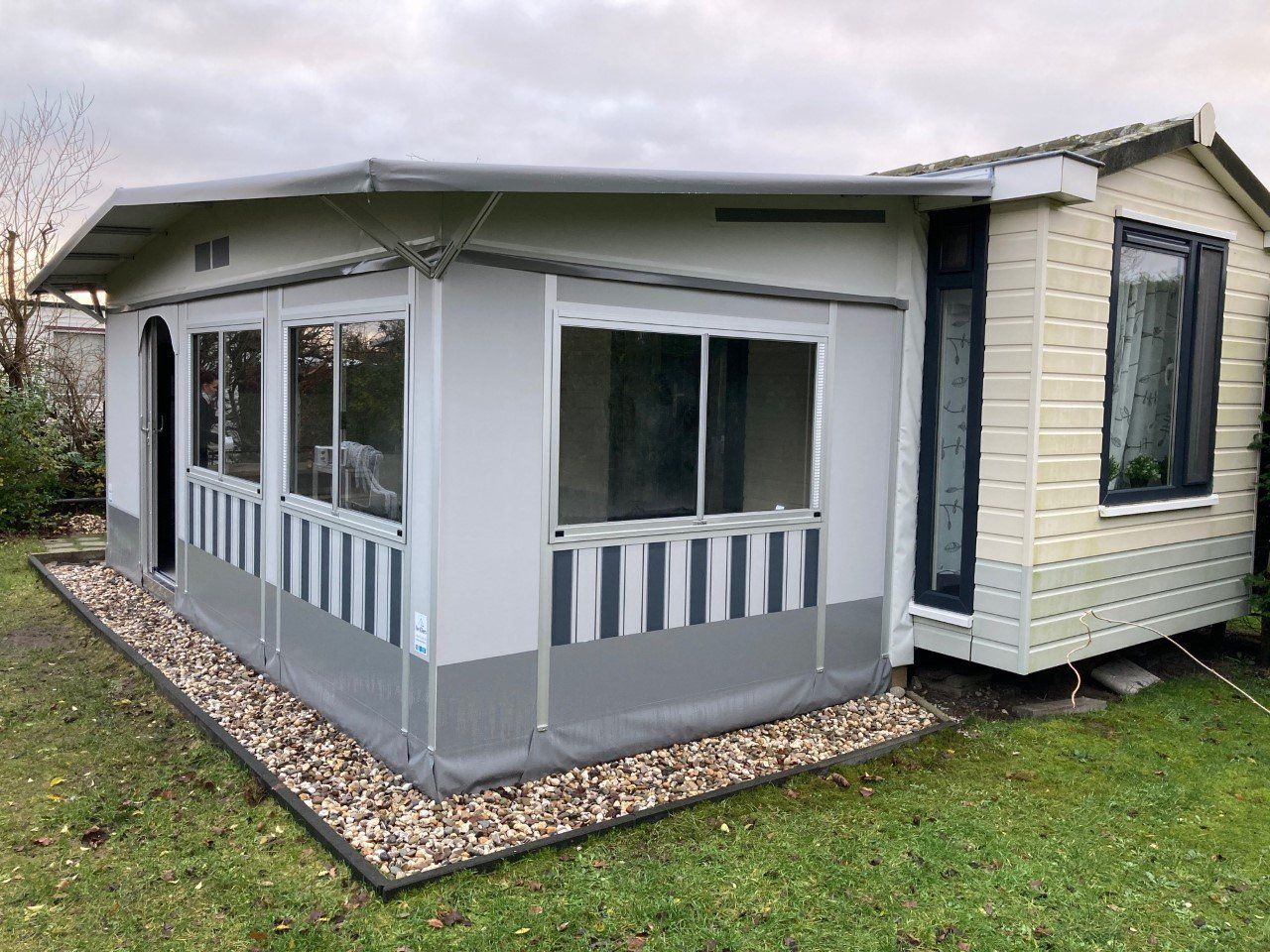 Stacaravan op camping de Krim op Texel