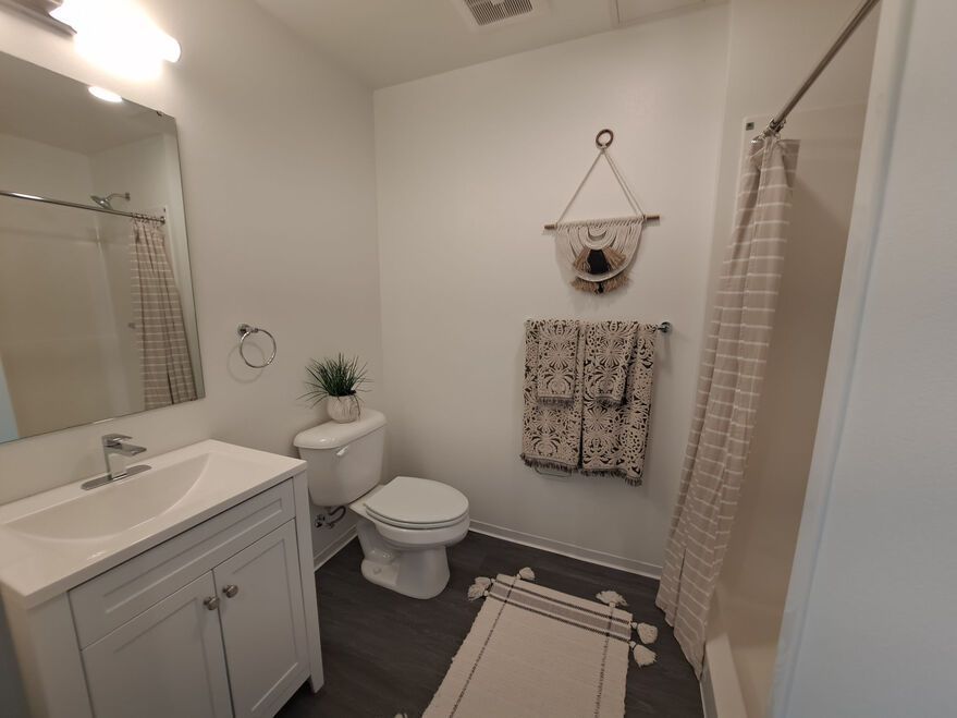 bathroom photo showing spacious area