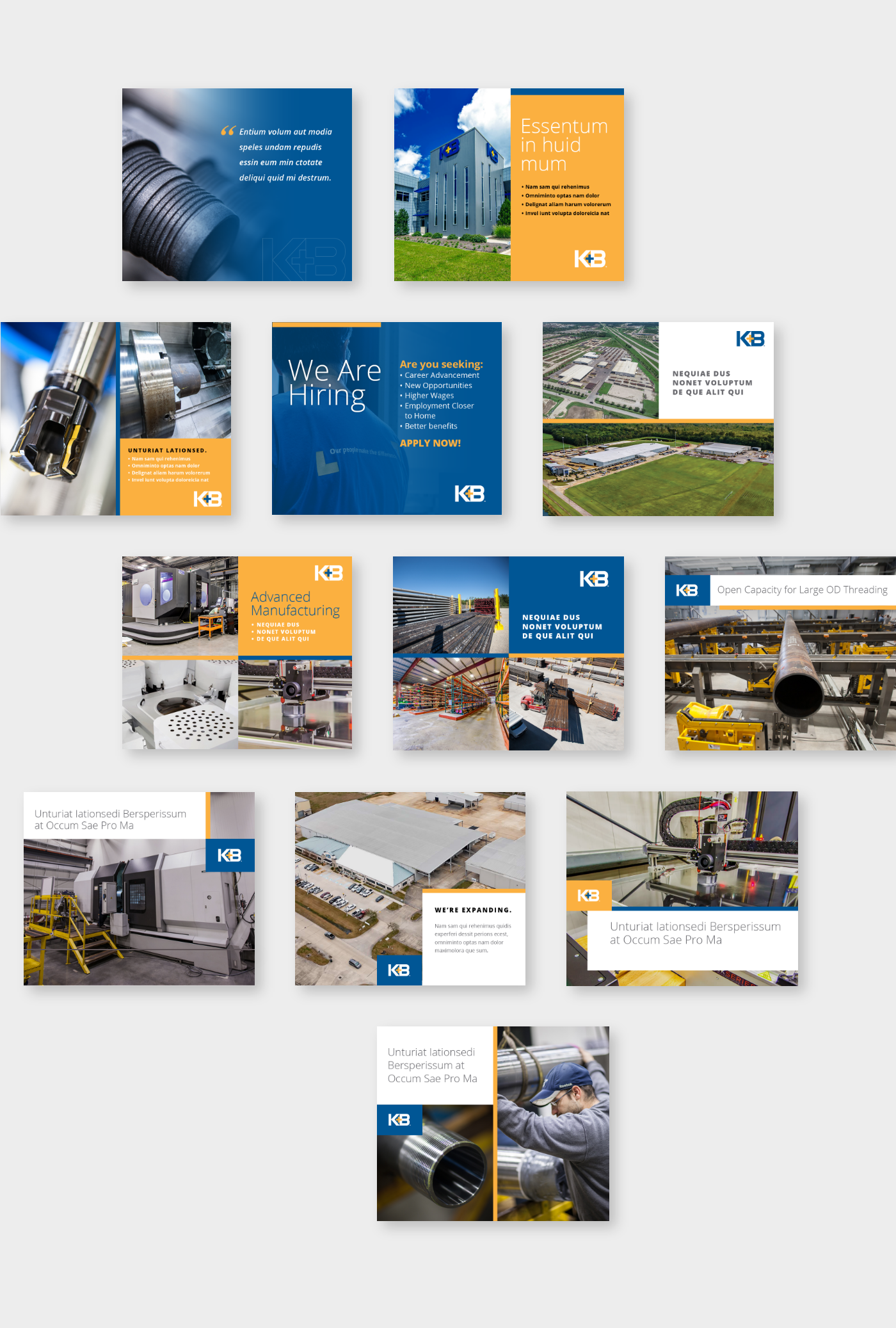 K&B social media post templates