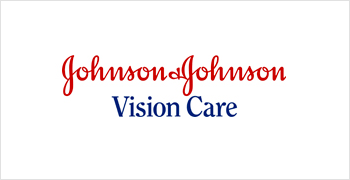 Logo Johnson & Johnson Vision Care su sfondo bianco