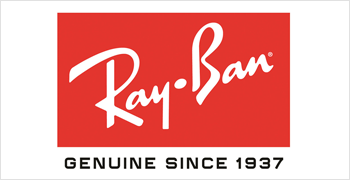 Il logo ray-ban è rosso e bianco e dice autentico dal 1937