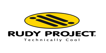 Progetto rudy logo tecnicamente interessante su uno sfondo bianco