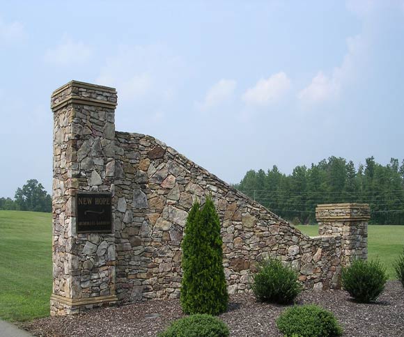 Crab Orchard Detail on Top of Columns — Landscaping Stone in Denton, NC