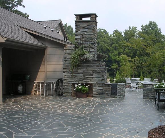 Davidson County Building Stone with Nor Carla Blocked Rubble Flagstone