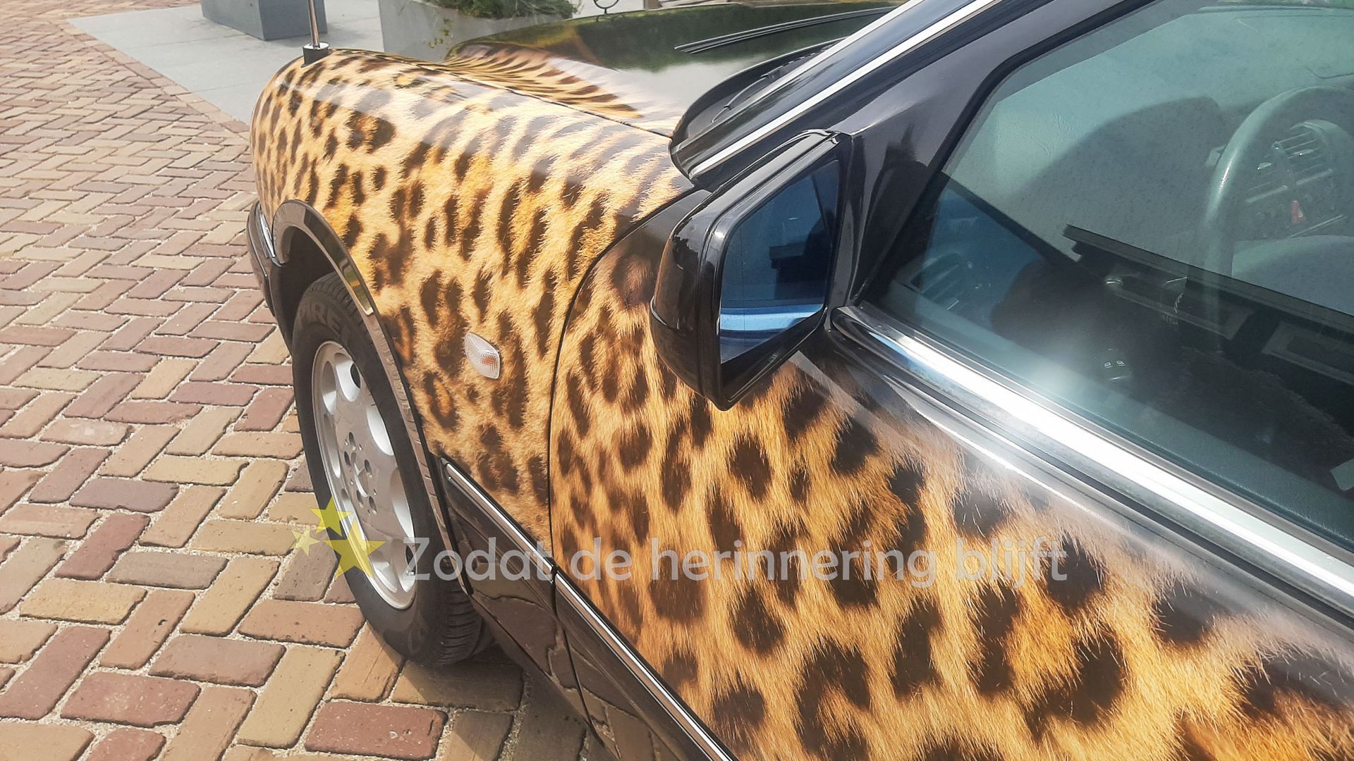 Uitvaart auto luipaard
