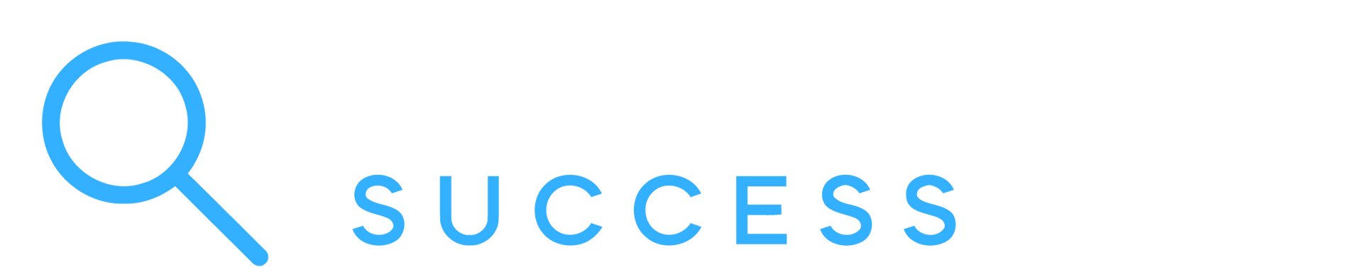 A magnifying glass with the word success on it.