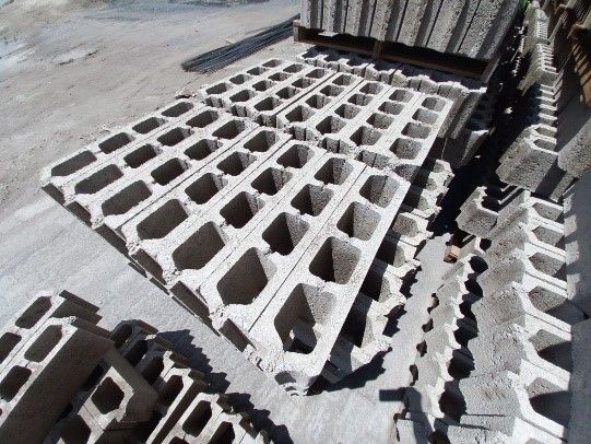 VIBOBLOCK - Bovedilla cemento arena