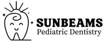 A black and white logo for sunbeams pediatric dentistry