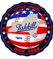 The logo for the little league new york fishkill baseball team