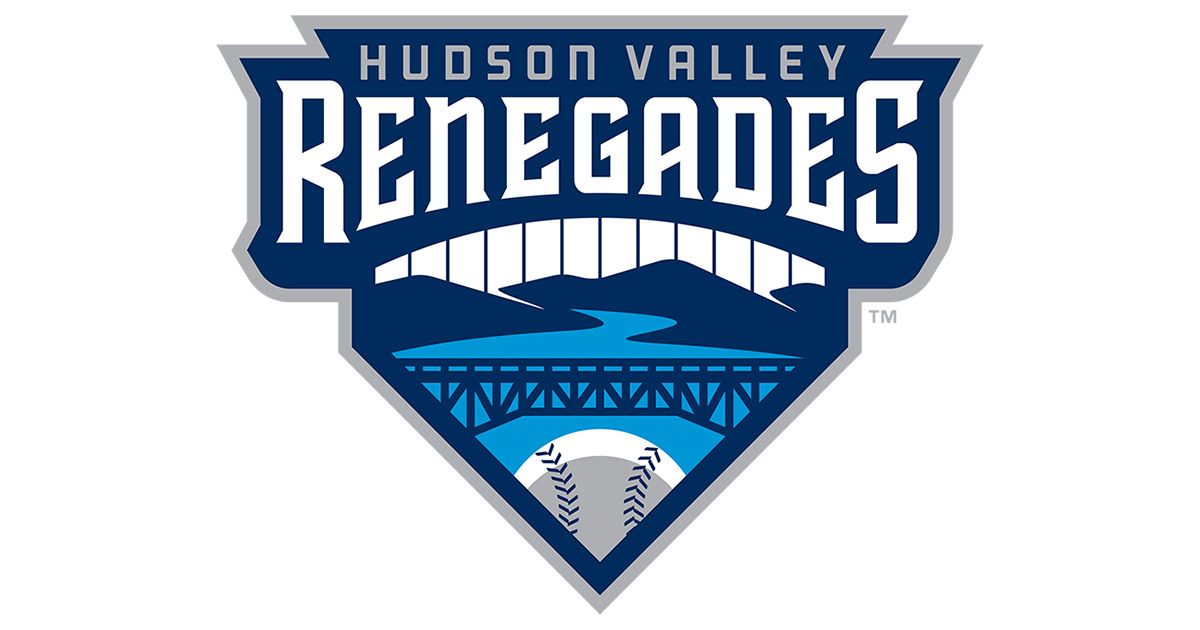 The logo for the hudson valley renegades baseball team