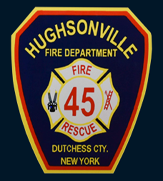 A badge for the hughsonville fire department in new york