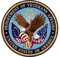 The seal of the department of veterans affairs of the united states of america