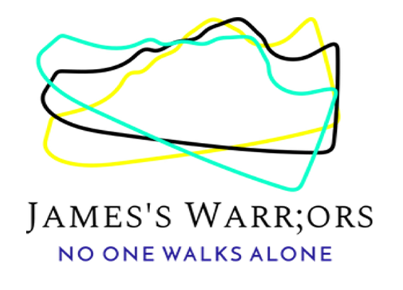 A logo for james 's warriors no one walks alone