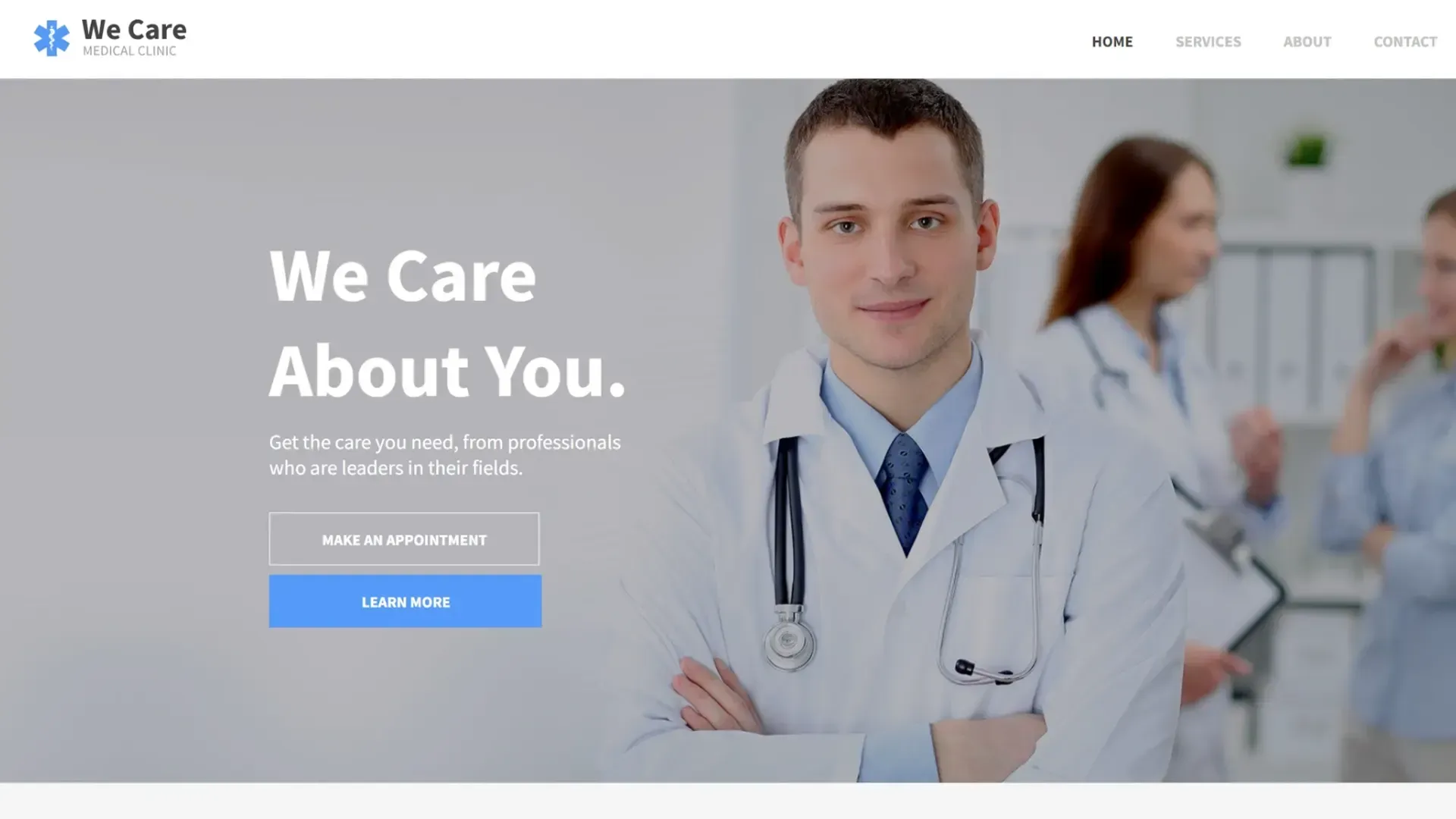 A doctor is standing in front of a group of doctors.