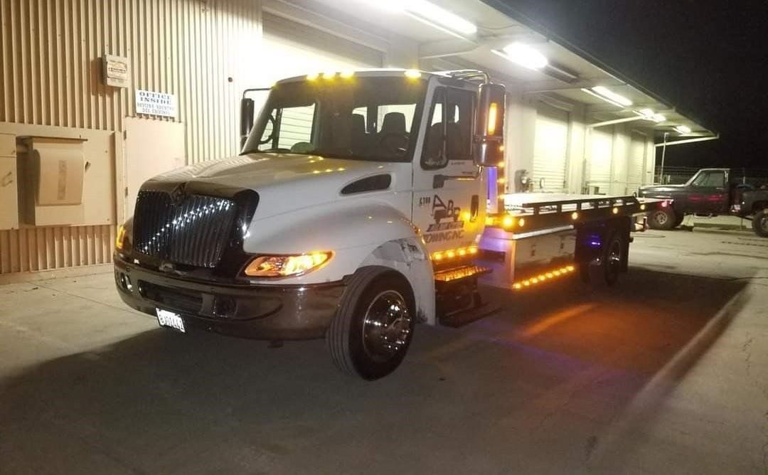 Front View of a White Truck — Concord, CA — ABC Towing