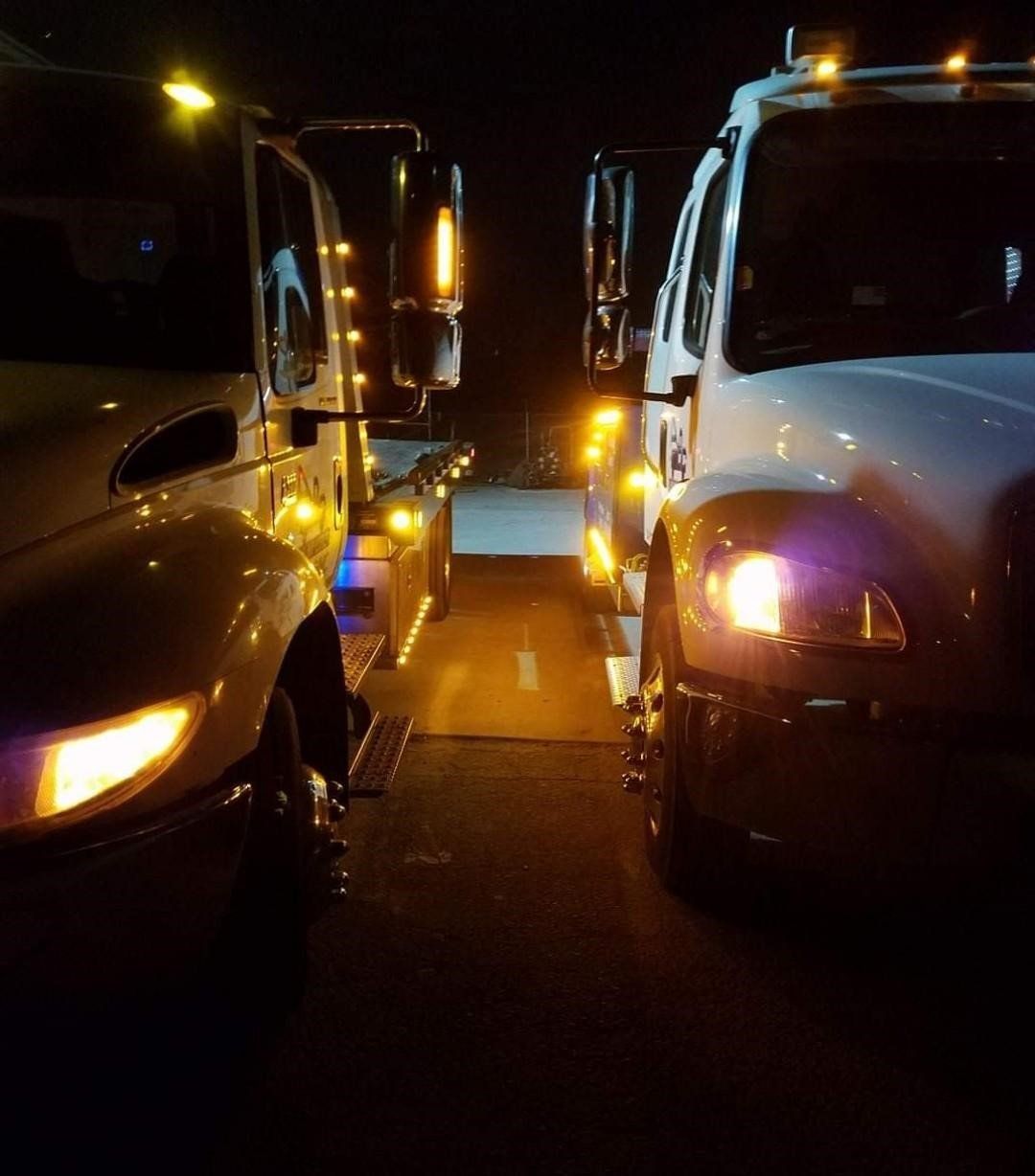 Two White Tow Trucks — Concord, CA — ABC Towing