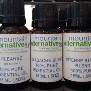 essential oil bottles